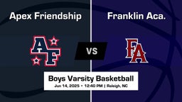 Franklin Aca. Boys Varsity Basketball Team Highlight