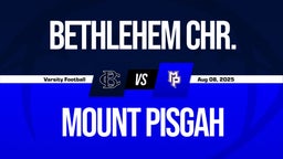 Bethlehem Chr. vs Mount Pisgah Boys Varsity Football Game Recap