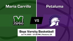 Petaluma Boys Varsity Basketball Team Highlight