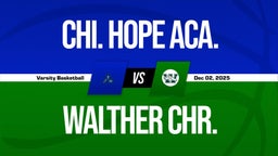 12/2 Highlights vs Chi. Hope Aca.