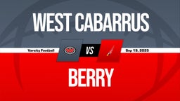 09/19 Highlights vs West Cabarrus