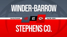 Winder-Barrow vs Stephens Co. Boys Varsity Football Game Recap