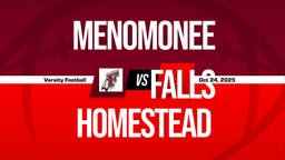 10/24 Highlights vs Menomonee Falls