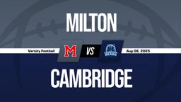Milton Boys Varsity Football Team Highlight