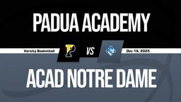 12/19 Highlights vs Padua Academy