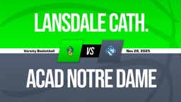 11/29 Highlights vs Lansdale Cath.