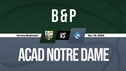 12/16 Highlights vs B & P