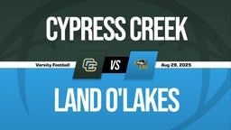 08/29 Highlights vs Cypress Creek