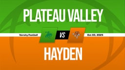 10/3 Highlights vs Plateau Valley