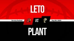Leto vs Plant Boys Varsity Football Game Recap