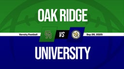 09/26 Highlights vs Oak Ridge