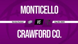 Monticello vs Crawford Co. Boys Varsity Football Game Recap