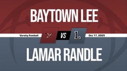 10/17 Highlights vs Baytown Lee