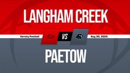 08/30 Highlights vs Langham Creek