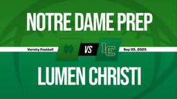 09/5 Highlights vs Notre Dame Prep