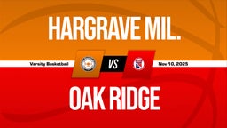 11/10 Highlights vs Hargrave Mil.