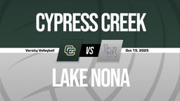 10/15 Highlights vs Cypress Creek