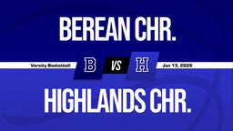 01/13 Highlights vs Berean Chr.