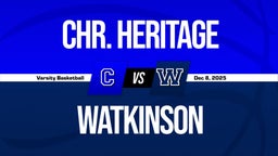 12/8 Highlights vs Chr. Heritage