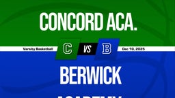 12/10 Highlights vs Concord Aca.