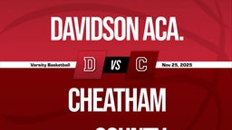 11/24 Highlights vs Davidson Aca.