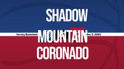 12/5 Highlights vs Shadow Mountain