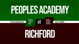 12/5 Highlights vs Peoples Academy