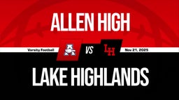 11/21 Highlights vs Allen High