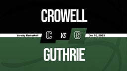 12/9 Highlights vs Crowell