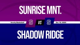 12/9 Highlights vs Sunrise Mnt.
