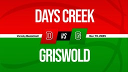12/18 Highlights vs Days Creek