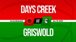 12/18 Highlights vs Days Creek