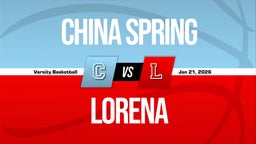 01/20 Highlights vs China Spring