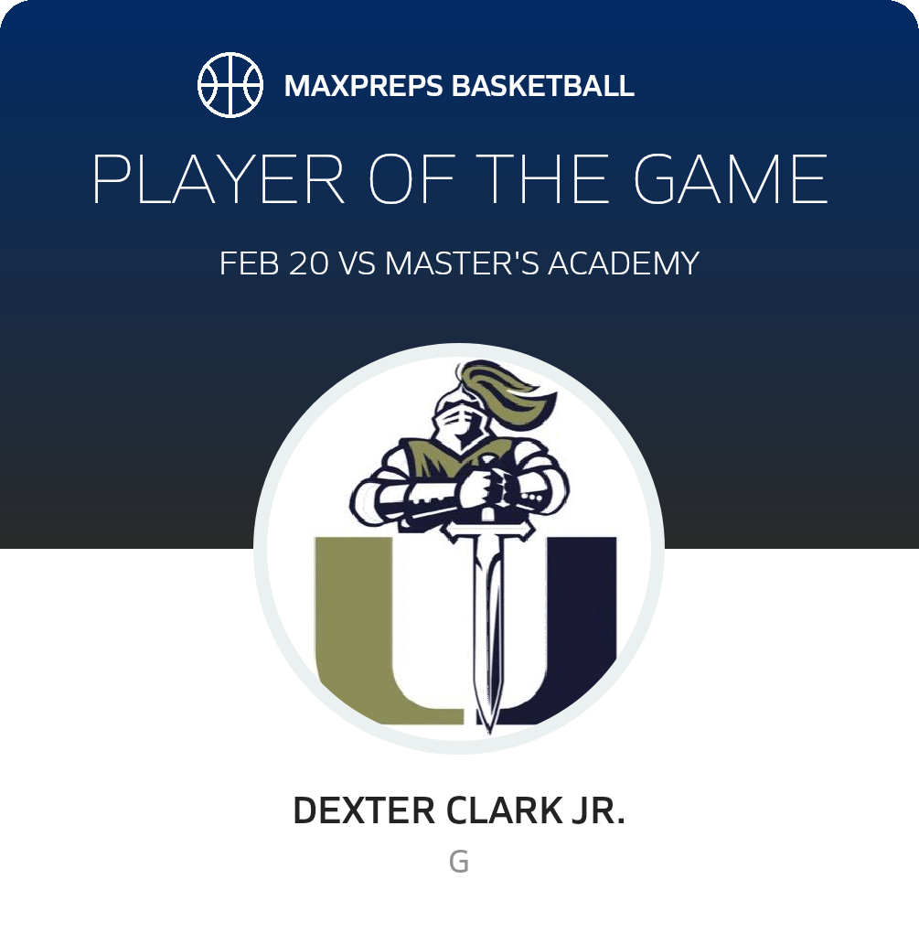 #11 Dexter Clark Jr. Player of the Game badge