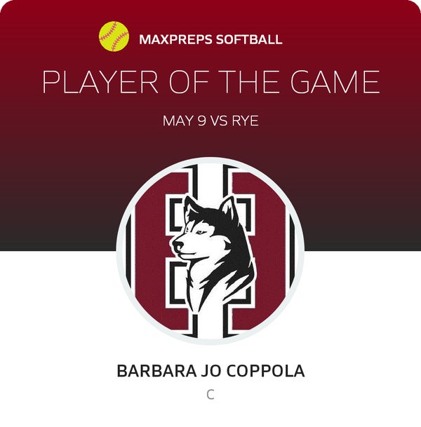 #9 Barbara jo Coppola Player of the Game badge