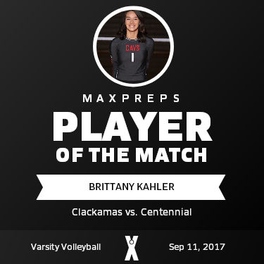 #1 Brittany Kahler Player of the Game badge
