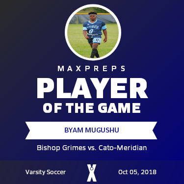 #8 Byam Mugushu Player of the Game badge