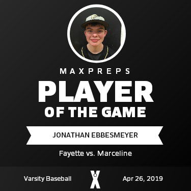 #8 Jonathan Ebbesmeyer Player of the Game badge