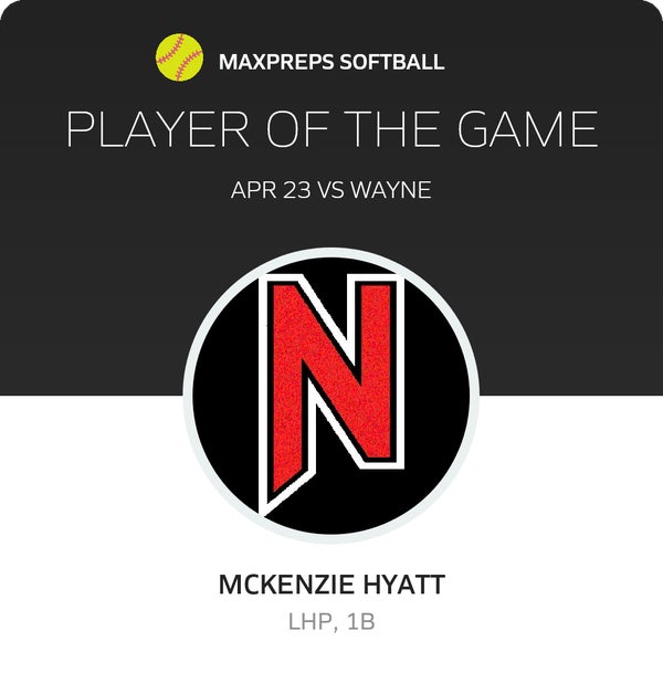 #33 McKenzie Hyatt Player of the Game badge