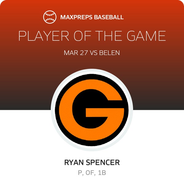 #11 Ryan Spencer Player of the Game badge
