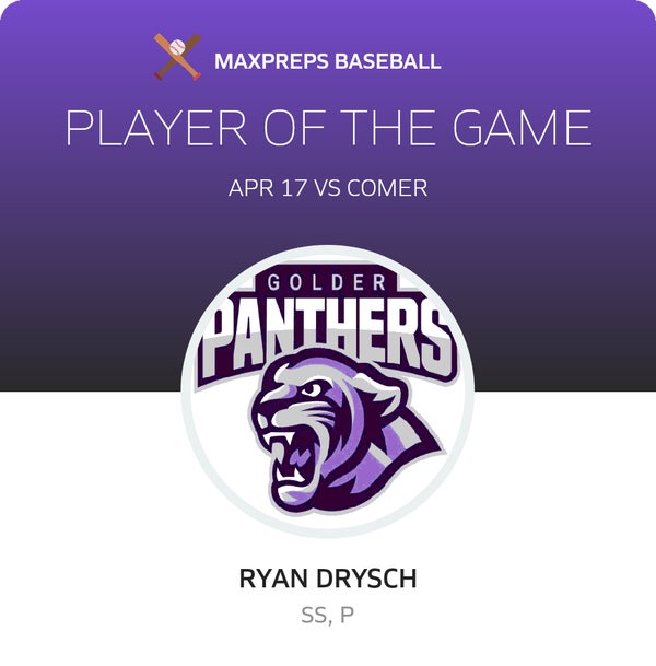 #7 Ryan Drysch Player of the Game badge