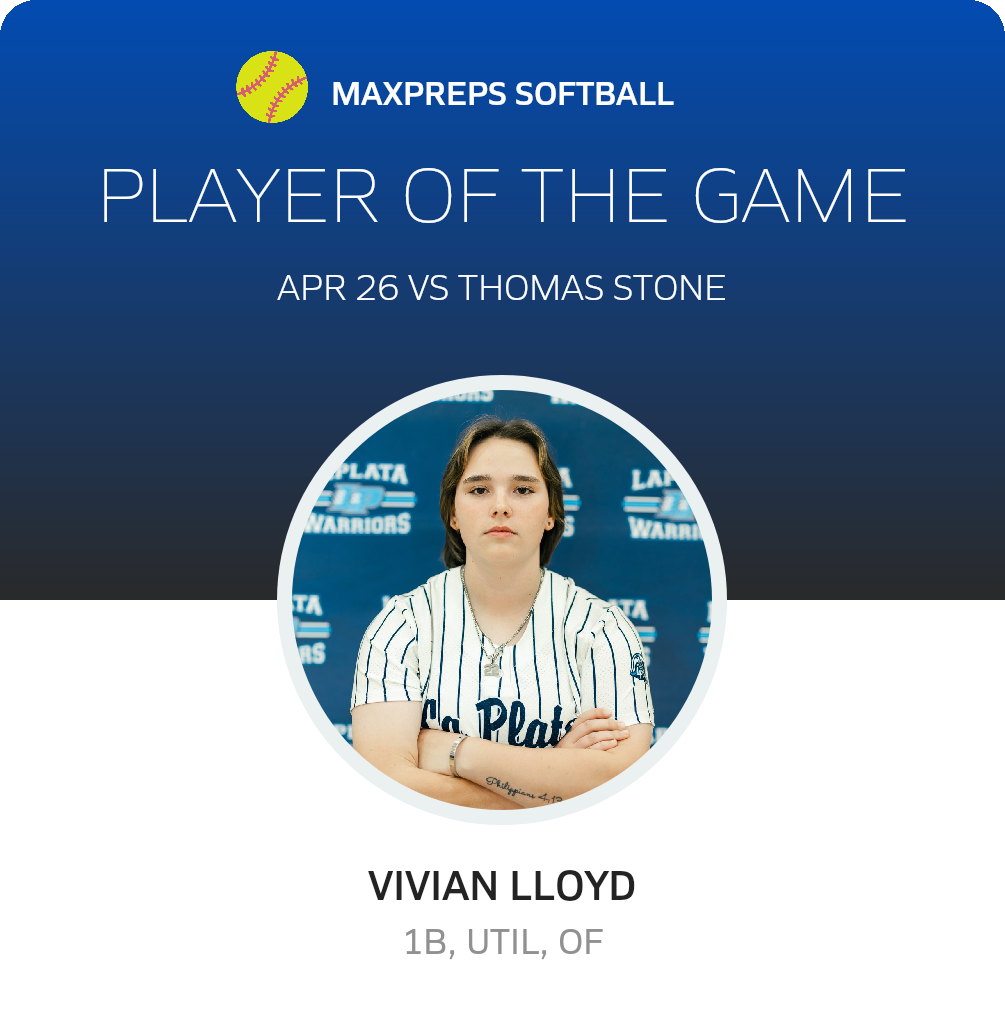 #44 Vivian Lloyd Player of the Game badge
