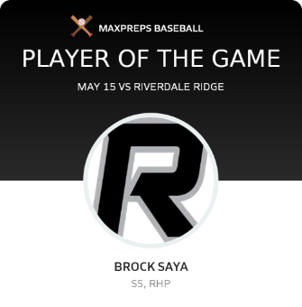 #17 Brock Saya Player of the Game badge