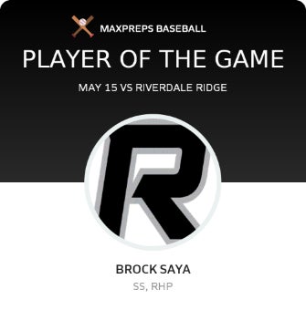 #17 Brock Saya Player of the Game badge