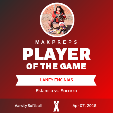 #15 Laney Encinias Player of the Game badge