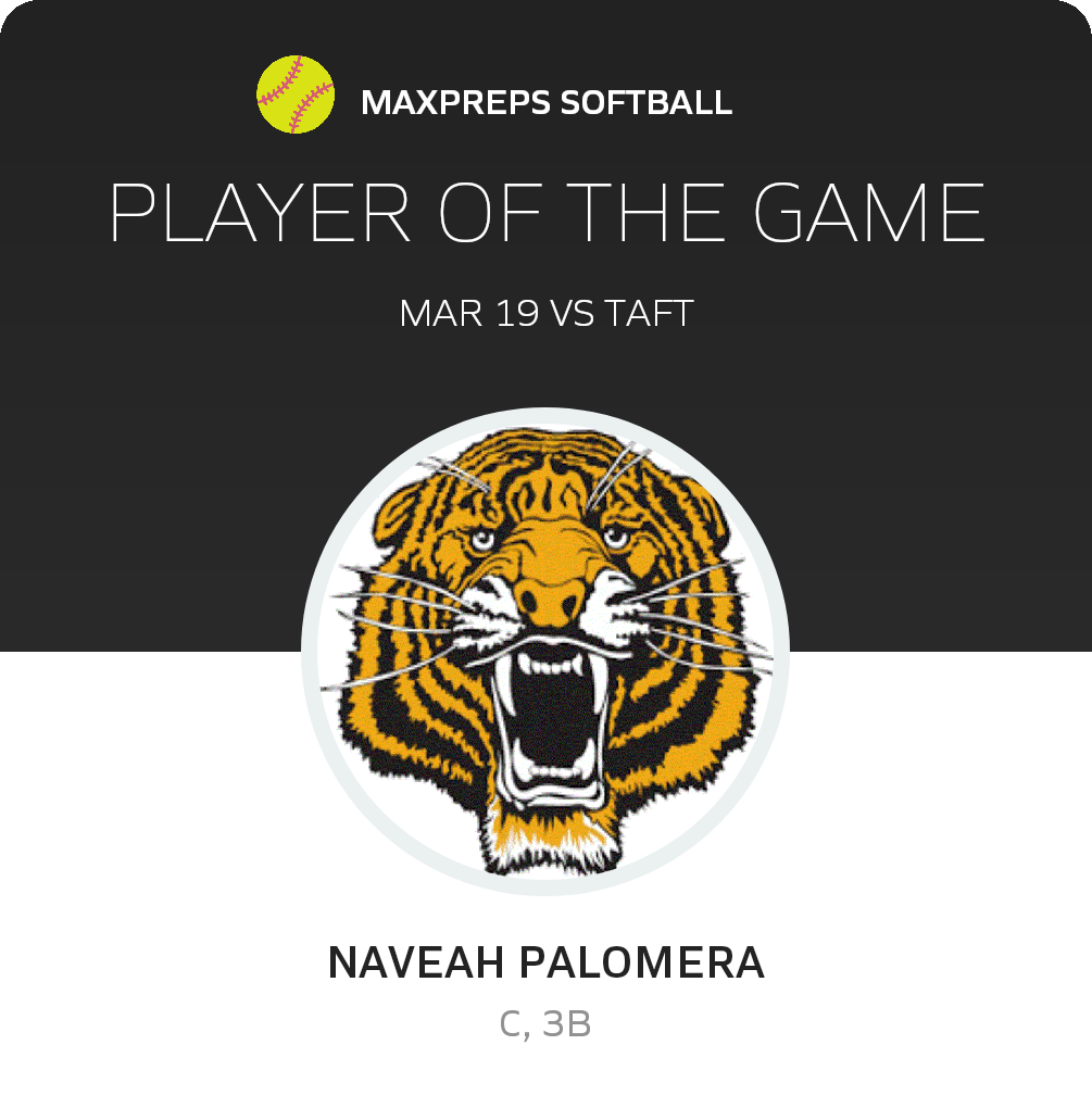 #3 Naveah Palomera Player of the Game badge