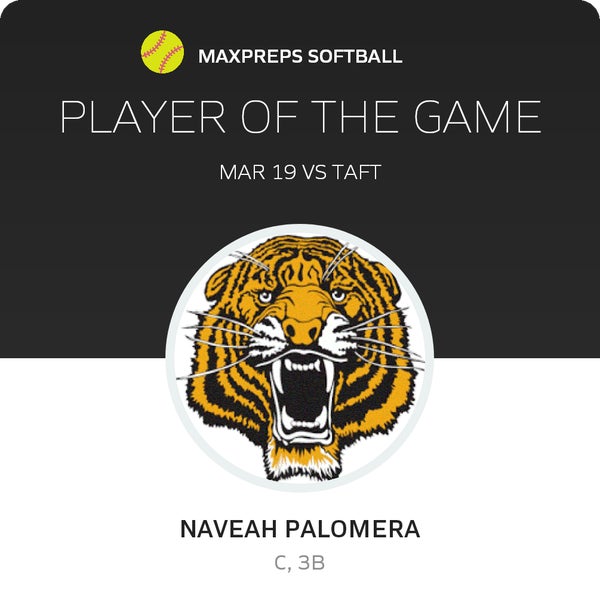 #3 Naveah Palomera Player of the Game badge