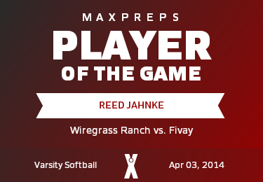 #11 Reed Jahnke Player of the Game badge