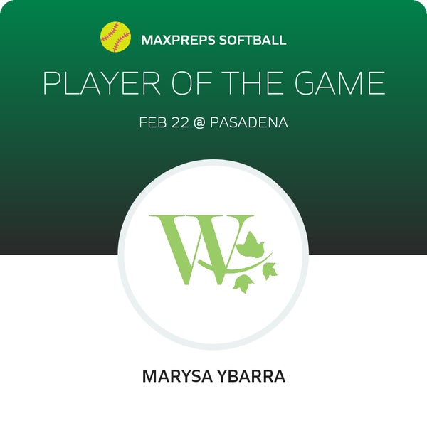 #00 Marysa Ybarra Player of the Game badge