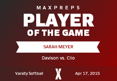 #09 Sarah Meyer Player of the Game badge